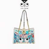 【 EYETHEME 】Handbag Size L Eye Pattern with Rabbit Lock 2442 - EYE Handbag Size Large