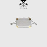 【 EYETHEME 】Silver Sequin Drawstring Crossbody Bucket Bag 2608 - Mini Bucket Bag