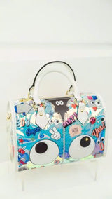 【 EYETHEME 】Hologram Duffle Bag with Eye Pattern EY 1810 - Duffle Hologram Bag
