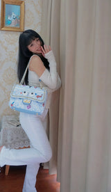 【 EYETHEME 】Paste green flap bag with eye logo Eyetheme 2111 - Running Chain Flap Shoulder Bag