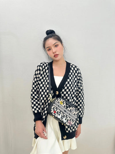 【 EYETHEME 】Canvas Shoulder Camera Crossbody Bag 2284- 0 - Medium Canvas Shoulder Camera Crossbody Bag