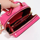 【 EYETHEME 】X【Barbie Collection】High-Quality Glossy Leather Box-Shaped Handbag 2589 - Small Vanity Handbag