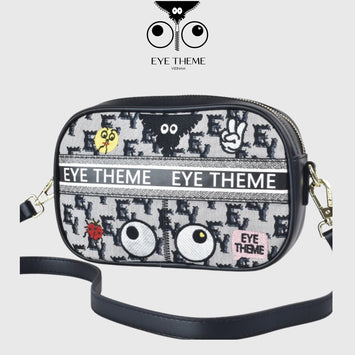 【 EYETHEME 】Canvas Shoulder Camera Crossbody Bag 2284- 0 - Medium Canvas Shoulder Camera Crossbody Bag