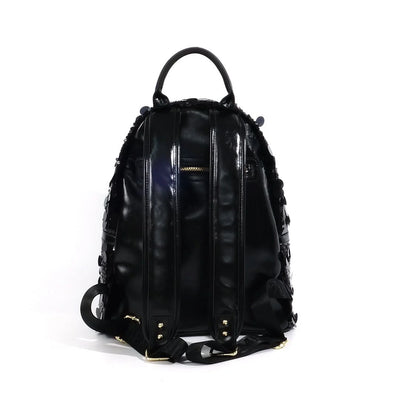 【 EYETHEME 】Large Zipped Glitter Backpack 2612