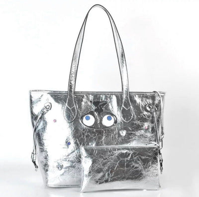 【 EYETHEME 】Tote Bag Size L Mirror Pattern EY 2426 - Large Tote Bag