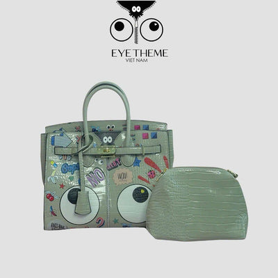 【 EYETHEME 】Luxurious Crocodile Leather Embossed HM Birkin Bag 2174 - Birkin 29 Handbag