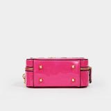 【 EYETHEME 】X【Barbie Collection】High-Quality Glossy Leather Box-Shaped Handbag 2589 - Small Vanity Handbag