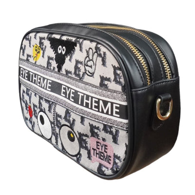 【 EYETHEME 】Canvas Shoulder Camera Crossbody Bag 2284- 0 - Medium Canvas Shoulder Camera Crossbody Bag