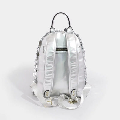 【 EYETHEME 】Large Zipped Glitter Backpack 2612
