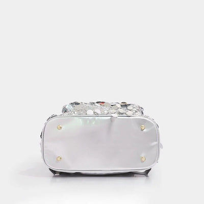 【 EYETHEME 】Large Zipped Glitter Backpack 2612