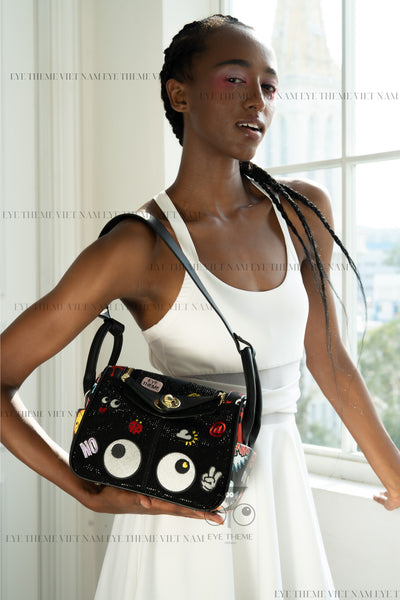 【 EYETHEME 】High-end Crystal Lindy Bag 2585 - Crystal Lindy 22 Hanbag