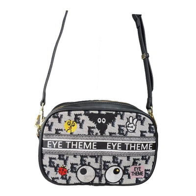 【 EYETHEME 】Canvas Shoulder Camera Crossbody Bag 2284- 0 - Medium Canvas Shoulder Camera Crossbody Bag