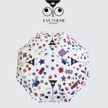 【 EYETHEME 】Cute EYE pattern umbrella A130 - Umbrella