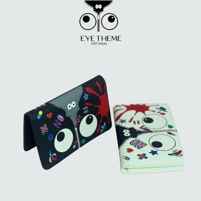 【 EYETHEME 】Medium Size Passport Wallet Logo EY A157 - EYE Purse