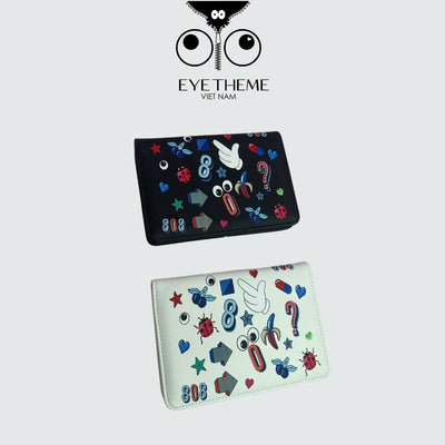 【 EYETHEME 】Medium Size Passport Wallet Logo EY A157 - EYE Purse