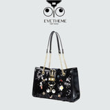 【 EYETHEME 】Size L Handbag with Bling Bling Sequin Pattern 2610 - EYE Handbag Size Large