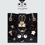 【 EYETHEME 】Size L Handbag with Bling Bling Sequin Pattern 2610 - EYE Handbag Size Large