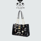 【 EYETHEME 】Size L Handbag with Bling Bling Sequin Pattern 2610 - EYE Handbag Size Large