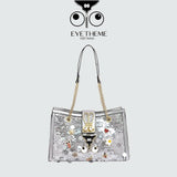 【 EYETHEME 】Size L Handbag with Bling Bling Sequin Pattern 2610 - EYE Handbag Size Large
