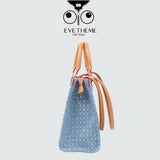【 EYETHEME 】Tote Bag Size L Jean Fabric 2707 - Large Tote Bag