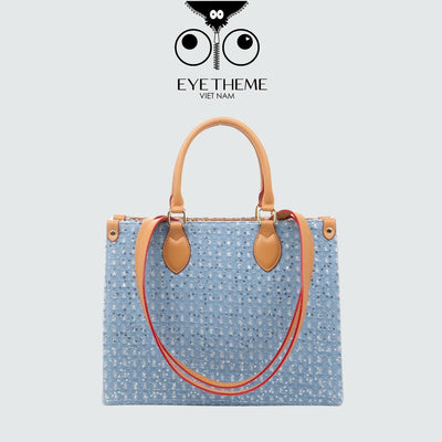 【 EYETHEME 】Tote Bag Size L Jean Fabric 2707 - Large Tote Bag