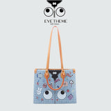 【 EYETHEME 】Tote Bag Size L Jean Fabric 2707 - Large Tote Bag