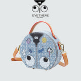 【 EYETHEME 】Cute Jean Round Trunk Handbag 2706 - Cute Jean Round Trunk Handbag