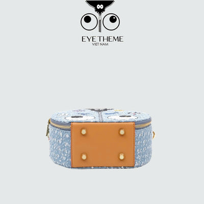【 EYETHEME 】Cute Jean Round Trunk Handbag 2706 - Cute Jean Round Trunk Handbag