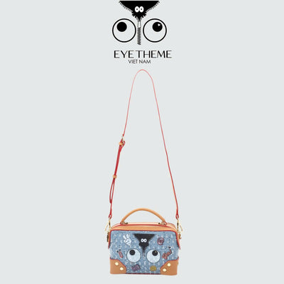 【 EYETHEME 】Jean Trunk Crossbody Bag 2705 - Jean Trunk Crossbody Bag