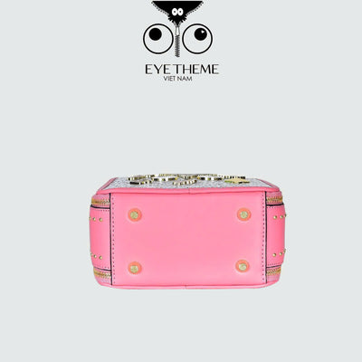 【 EYETHEME 】Pink Sequin Box Bag 2600 - Pink Sequin Box Bag