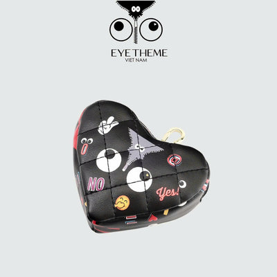 【 EYETHEME 】Keychain - Charm Bag Can Hold Airpods Heart C1014