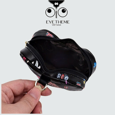 【 EYETHEME 】Keychain - Charm Bag Can Hold Airpods Heart C1014