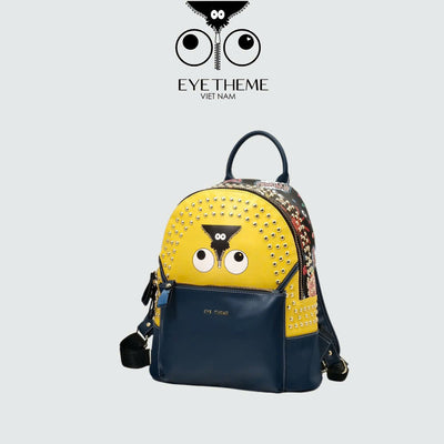 【 EYETHEME 】Balo Minion Size L Minion Nạm Đinh 2656 - Minion Backpack Medium Size Minon Studded