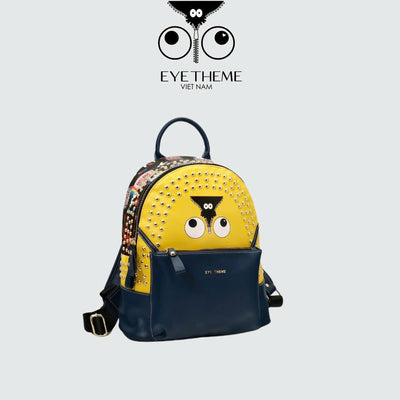 【 EYETHEME 】Balo Minion Size L Minion Nạm Đinh 2656 - Minion Backpack Medium Size Minon Studded