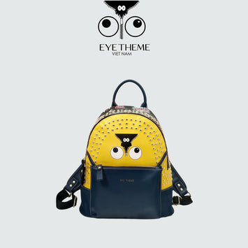【 EYETHEME 】Balo Minion Size L Minion Nạm Đinh 2656 - Minion Backpack Medium Size Minon Studded