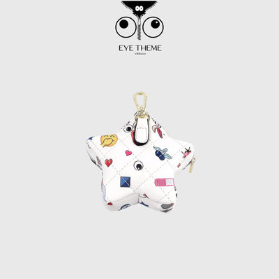 【 EYETHEME 】Keychain - Charm Bag Can Hold Airpods Star C1013