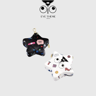 【 EYETHEME 】Keychain - Charm Bag Can Hold Airpods Star C1013