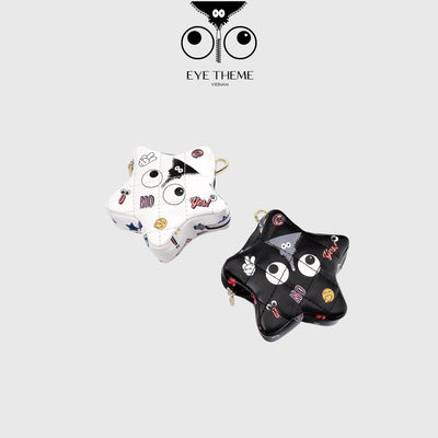 【 EYETHEME 】Keychain - Charm Bag Can Hold Airpods Star C1013