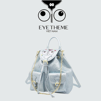 【 EYETHEME 】Convenient Multi-Compartment Folding Backpack with Eye Pattern EYE 2672 - Folding backpack