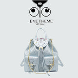 【 EYETHEME 】Convenient Multi-Compartment Folding Backpack with Eye Pattern EYE 2672 - Folding backpack
