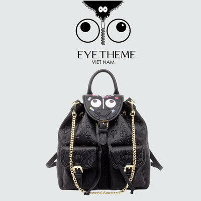 【 EYETHEME 】Convenient Multi-Compartment Folding Backpack with Eye Pattern EYE 2672 - Folding backpack