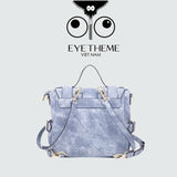 【 EYETHEME 】Flip-Flop Faux Suede Leather Backpack 2703