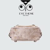 【 EYETHEME 】Flip-Flop Faux Suede Leather Backpack 2703
