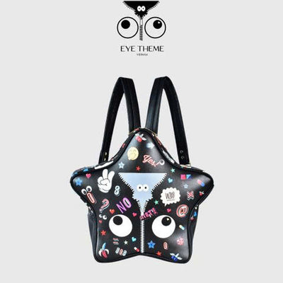 【 EYETHEME 】Cute Eyes Star Shaped Backpack Special Edition 2526