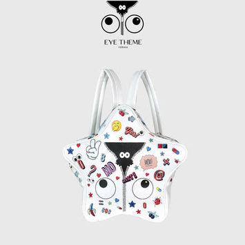 【 EYETHEME 】Cute Eyes Star Shaped Backpack Special Edition 2526