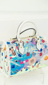 【 EYETHEME 】Hologram Duffle Bag with Eye Pattern EY 1810 - Duffle Hologram Bag