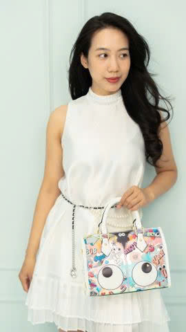 【 EYETHEME 】Hologram Duffle Bag with Eye Pattern EY 1810 - Duffle Hologram Bag