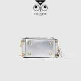 【 EYETHEME 】Bling Bling Sequin Pattern Box-Shaped Handbag 2669 - Small Vanity Handbag