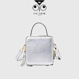 【 EYETHEME 】Bling Bling Sequin Pattern Box-Shaped Handbag 2669 - Small Vanity Handbag