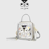 【 EYETHEME 】Bling Bling Sequin Pattern Box-Shaped Handbag 2669 - Small Vanity Handbag